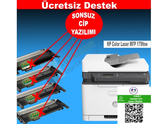 HP MFP 179 sozsuz toner reset